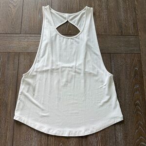 EUC BuffBunny Oversized White Muscle Tee XS